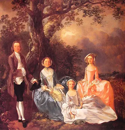 Mr and Mrs John Gravenor and their Daughters Elizabeth and Ann Thomas Gainsborough